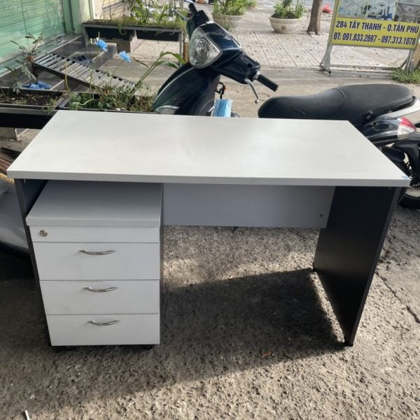 Bàn làm việc cũ kèm cabin 3 ngăn
