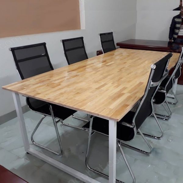 Bàn chân sắt gỗ ghép 1m8 x 0.9m giá rẻ