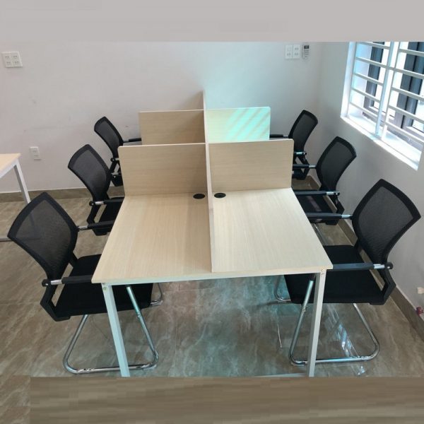 Bộ bàn cụm làm việc 6 chỗ ngồi giá rẻ