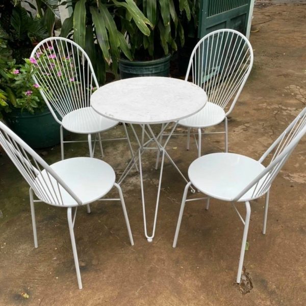 Bộ bàn ghế cafe sắt sân vườn cao cấp