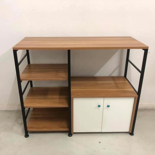 Tủ kệ đa năng khung sắt ván MDF