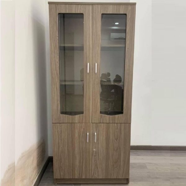 Tủ hồ sơ MDF 2 cánh cửa kính