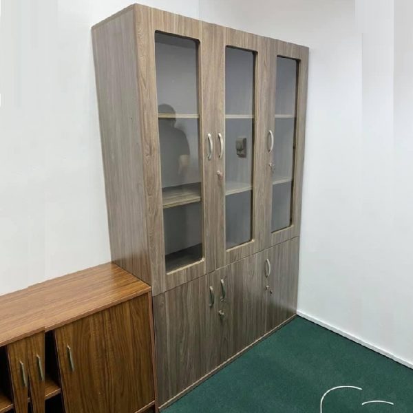 Tủ hồ sơ MDF 3 cánh cửa kính