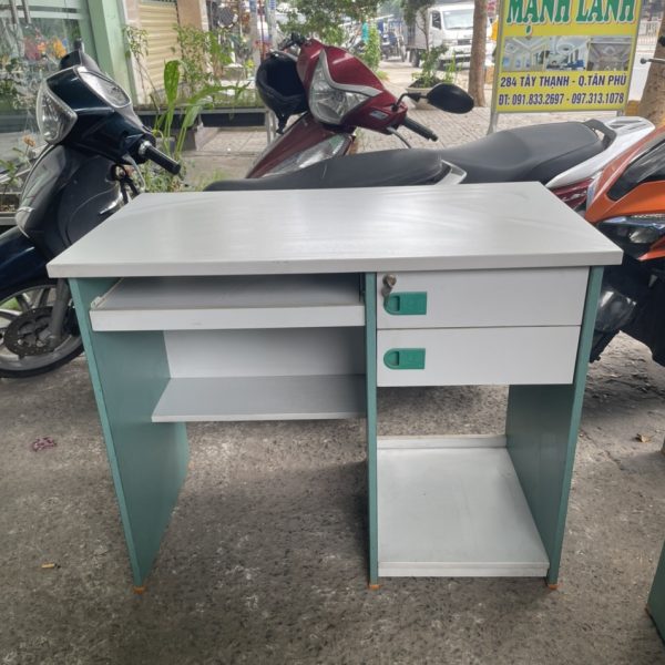 Bàn làm việc Hòa Phát 1m x 0.6m cũ 2 hộc