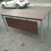 Bàn làm việc cũ chân sắt 1m6 x 0.8m màu nâu