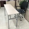 Bàn ghế làm việc chân sắt xếp gọn giá rẻ