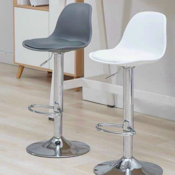Ghế quầy Bar chân inox bọc da có tựa