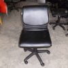 Ghế xoay cũ bọc simili không tay màu đen