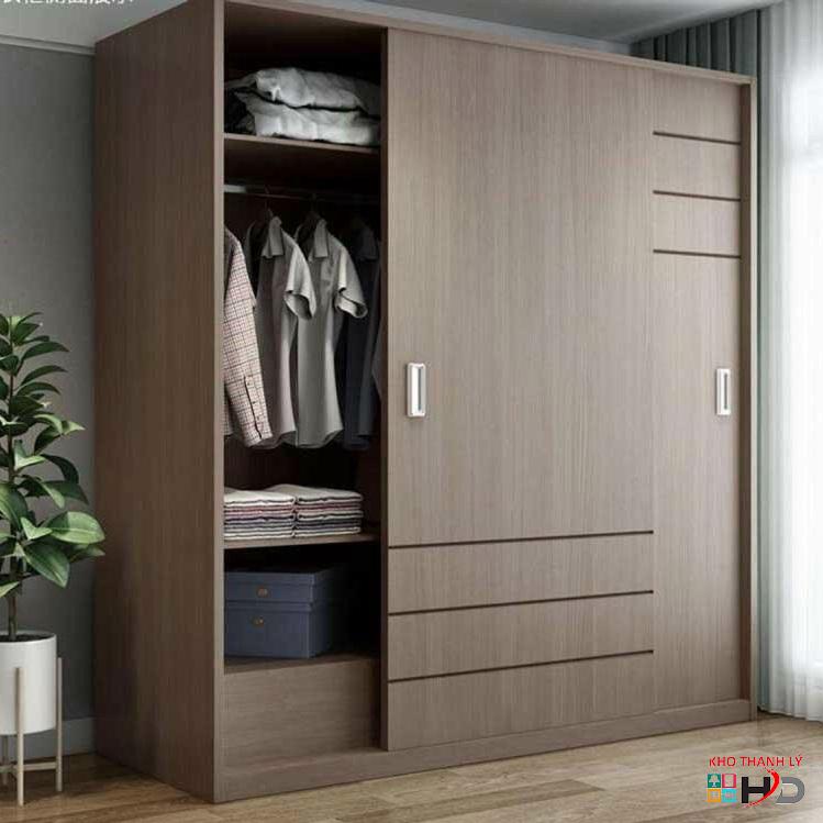 tu quan ao MDF cua lua mau nau