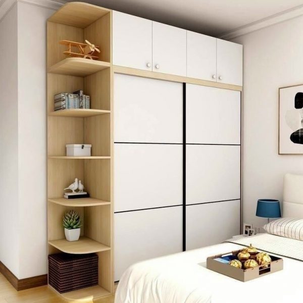 Tủ quần áo MDF nhiều kệ nhiều hộc