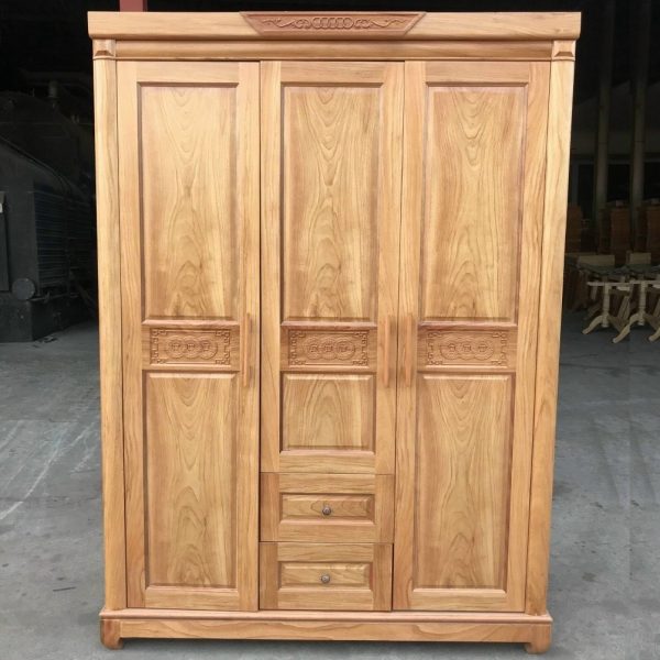 Tủ quần áo gỗ sồi 3 cánh