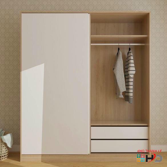 Tủ quần áo MDF cửa lùa giá rẻ