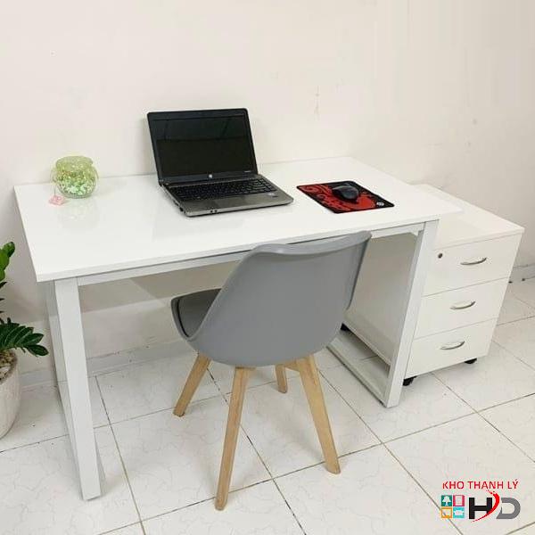 combo ban lam viec chan sat gia re