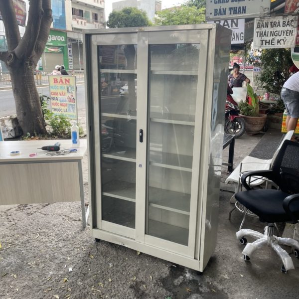 Tủ hồ sơ sắt cao 1m8 cửa lùa giá rẻ