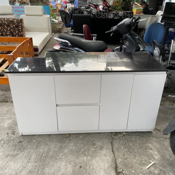 Thanh lý tủ bếp 1m5 mặt đá ruby