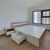 Giường ngủ MDF 1m6 x 2m vs tủ đầu giường