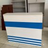 Quầy lễ tân 1m2 trắng sọc xanh