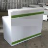 Quầy lễ tân 1m4 viền xanh