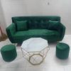 Bộ sofa nhỏ gọn màu xanh lục thanh lý