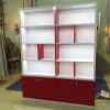 Tủ trưng bày 1m6 x 2m đỏ trắng