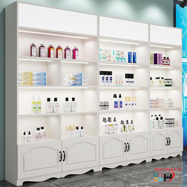 Tủ trưng bày mỹ phẩm 3m x 2m đèn led