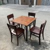 Bộ bàn 4 ghế gỗ xếp gọn cũ giá rẻ