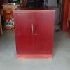 Tủ hồ sơ thấp 2 cánh nâu đỏ cũ