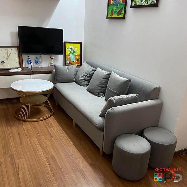 Bộ sofa bọc vải xám ghi cao cấp giá rẻ