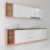 Tủ bếp gỗ ghép tự nhiên 3m giá rẻ