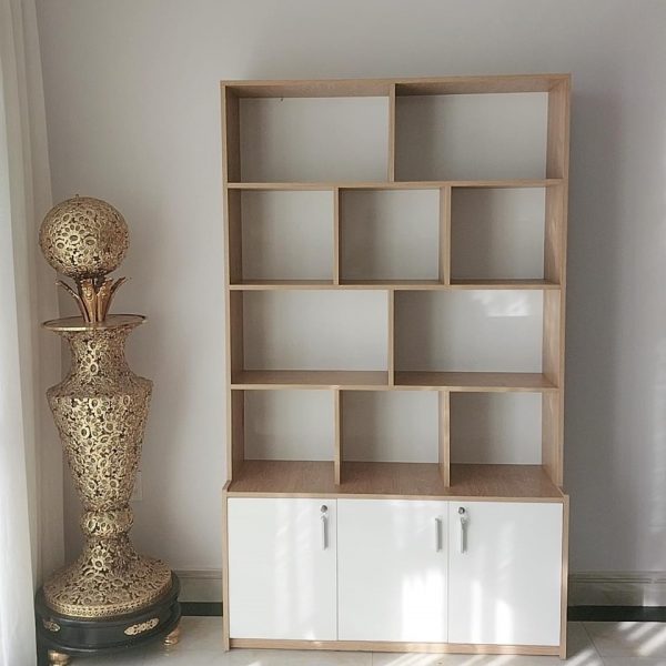 Tủ trưng bày 1m2 vàng trắng giá rẻ