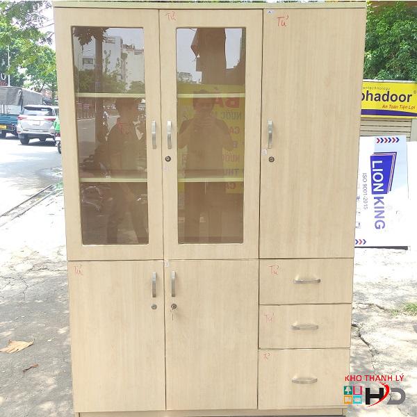 Tủ Hồ Sơ Cũ 3 Cánh Cửa Kính