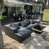 Sofa Da Chữ L Kèm Kính Cao Cấp