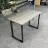 bàn chữ u 1m2 màu xám