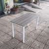 bàn chữ u 1m2 màu xám