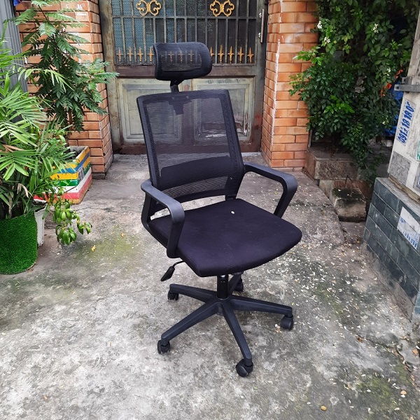 Ghế xoay lưng lưới có tựa đầu thanh lý