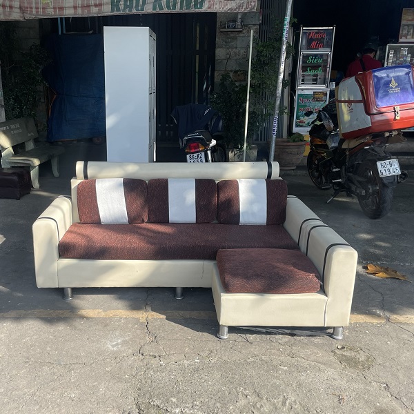 ghế sofa chữ l nệm boc vai thanh lý giá rẻ