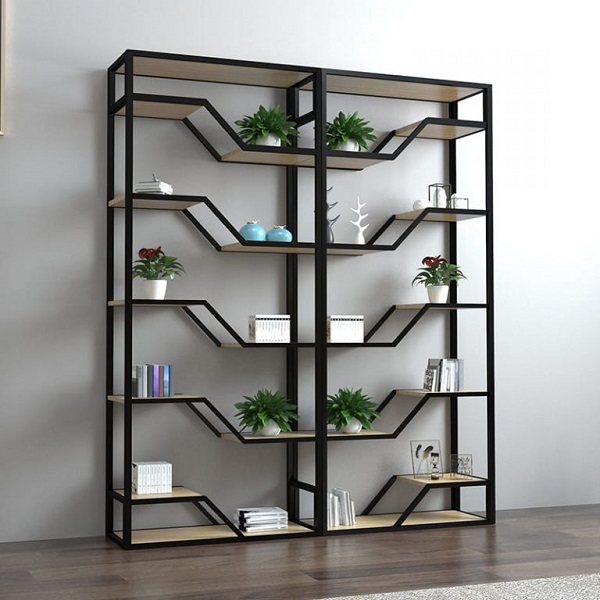 Kệ trang trí khung sắt 90cm x 1m8