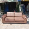 Sofa băng bọc da màu nâu cao cấp thanh lý