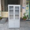 Tủ hồ sơ sắt cửa kính 2 canh thanh ly gia rẻ