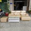Bộ sofa chữ l bọc da cao cấp thanh lý