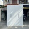Tủ quần áo 4 cánh gỗ mdf màu trắng