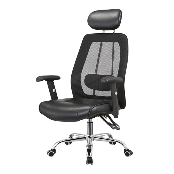 Ghế lưng lưới bọc da cao cấp HD680