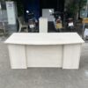 Bàn giám đốc 1m8 vân gỗ trắng kem