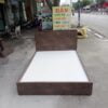 giường ngủ gỗ mdf vân gồ màu nau thanh lý