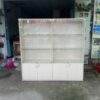 Tủ hồ sơ văn phòng 2 cánh cửa kính 1m7