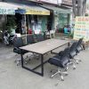 Bàn họp 2m chân sắt 6 chỗ ngồi thanh lý