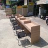 cụm bàn làm việc 4 chỗ kèm ghế