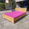 giường ngủ gỗ sồi 1m6 kèm nệm thanh lý
