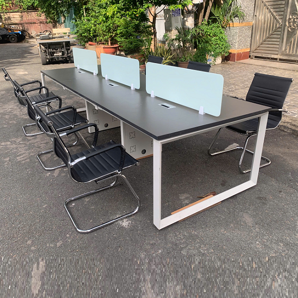 Cụm bàn làm việc 6 chỗ ngồi 3m3