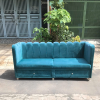 Băng sofa vải màu xanh 2m1